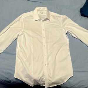 Calvin Klein Steel+ Slim Fit Herringbone Large dress shirt